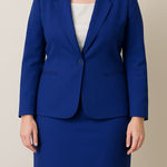 Sag Harbor  blue Blazer‎ And Skirt Set Women's Size top 10, skirt size 16 Photo 0