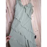 Lulus NWT  Elara Light Sage Ruffled Maxi Dress Bridesmaid Banquet Wedding Sz XL Photo 3