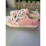 Pink Canvas Lace Up Sneakers with Hope Heart Logo Women's Size 5M Photo 1