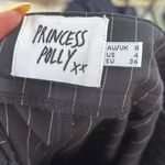 Princess Polly Pinstripe Pants | Black/White | Size 4 Photo 2