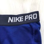Nike 🔃 Pro Logo Blue Capris Photo 4