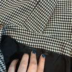 Halogen Womens XXS Black White Houndstooth Color Block Mixed Print Mini Skirt Photo 7