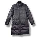 Eileen Fisher  Down Reversible Black Puffer Long Length Full Zip Coat Photo 0