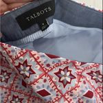 Talbots Pink Geometric Pencil Skirt spandex Photo 8