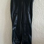 ZARA Black Faux Vegan Leather Leggings Skinny Pants XS Photo 0