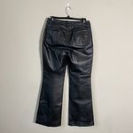 Newport News Vtg Jeanology Collection Womens 6P Bootcut 100% Leather Black Pants Photo 2