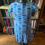 Fresh Produce XS fish print tulip sleeve fit & flare knit dress Photo 2