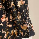 CHAPS Black Floral Button Shirt Size Small Photo 2