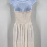 Lulus  A Star is‎ Born Cream Strapless Maxi Dress Beaded Embellished Medium Photo 5