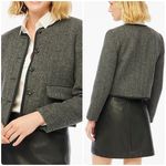 J.Crew  Wool-blend Herringbone Lady Jacket Heathered Grey Herringbone Photo 1