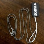 SAMUEL B Sterling Silver Popcorn Necklace Oxidized Caviar Chain 20” NWT Photo 1