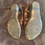Born Brown Womens Size 9 Leather Thong Sandals Strappy Comfort Casual Shoes Photo 6