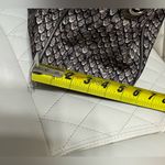 Coach Taylor Python Animal Print tote Purse F26037 Gunmetal Leather trim Photo 8