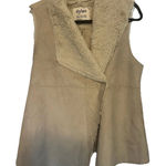 Dylan  Los Angeles Vest Soft Luxurious Faux Suede/Fur Light Beige Women’s Sz S Photo 0