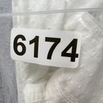 Marine layer  White Cotton‎ Dobby Button Down Blouse Womens Small Textured  Shirt Photo 8