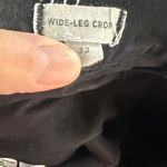 Madewell  Black Denim Women’s High rise Wide Leg crop Pants Size 32 Photo 3