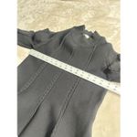 Jonathan Simkhai Women’s Size Medium Black Peplum High Neck Knit Top Photo 3