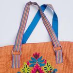 Karma Living Embroidered Bohemian Floral Plush Sholder Bag Orange Photo 2