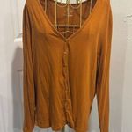 Banana Republic light vneck cardigan burnt orange Size XL Photo 0