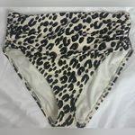 Bleu Rod Beattie  Leopard Print High-Waisted Bikini Bottoms Size 10 NWOT Photo 0