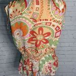 Bisou Bisou Floral Geometric Sleeveless Blouse L Photo 4