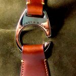 Dooney & Bourke DOONEY BOURKE Olive Green Suede Hobo Bag Adjustable Brown Leather Shoulder Strap Photo 2