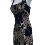 Janine Silver Metallic Mosaic Dress Black Photo 1
