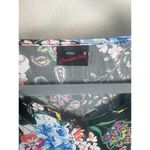 Moda Black Floral Flowy Maxi Dress Cap Sleeves Womens M Carmen Line Sundress Photo 1