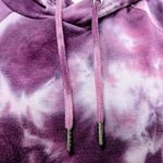 DIP Purple Tie Dye Sweatshirt Hoodie Medium Soft Knit Pullover Top Photo 2