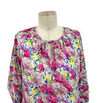 Yumi Kim Lilly Ribbon Top in Pink Floral Print Blouse Size XS Photo 1