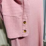 Retrology Pink Ribbed Knit Oversized Batwing Dolman Sleeve Top Women 2X Photo 2