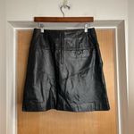 Valerie Stevens Valerie Steven’s Petites Women’s Black Leather Mini Skirt - Back Pocket Size:10P Photo 2
