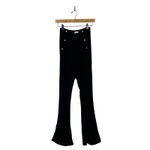 Oh Polly Flared Rhinstone Cutout Pants Womens 4 Black Stretch Sexy Y2K Festival Photo 1