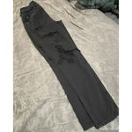 American Eagle  SZ 0‎ Black Comfort Stretch Waistband Jeans Mom Jean Photo 3