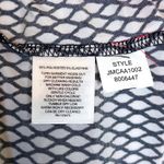 Jones New York NWT Signature Tank Top Sleeveless Keyhole Black White Pink Large Photo 6