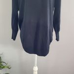 Allegra Gold Black Lace Up Back Sweater S Photo 4