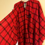 CHAPS  Windowpane Red Plaid Shawl Photo 8