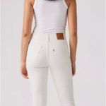 Levi's Levi’s Premium 721 Women’s Mid Rise White Stretchy Skinny Jeans for Women Photo 1