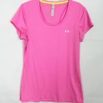 Under Armour  Heat Gear Semi Fitted Athletic Wear Pink Top Size Small Photo 0