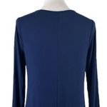 Chico's Chico’s Dress Midi Tee Shirt Scoop Neck 3/4 Sleeves Navy Blue Size 0 Women’s XS Photo 7