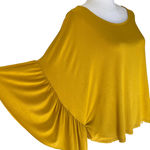 Grade & Gather NWT  Mustard Ruffled Top Size L Photo 3