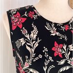 Liz Lange Black Pink White Floral Sleeveless Maternity dress Photo 1