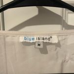 Blue Island  Sheer White Beaded Beach Coverup Photo 2