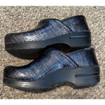 Dansko Clogs Professional Linen Patent Sz 36 (5.5) Black Metallic Rainbow Work Photo 2