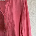 Malvin Hamburg Germany I Love Linen Womens L XL 100% Linen Top Coral Pink Luxery Size L Photo 2