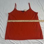 NYDJ  NWT Linen Blend Orange Knit Tank Top Small Photo 4