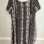 EXPRESS Vtg Y2K Compagnie International Romper Print Short Sleeve Black 7/8 Photo 1