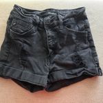 KanCan USA  Distressed Shorts Denim Black Photo 0