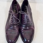 Cole Haan Purple Leather Oxford Loafers Womens 6 Preppy Dark Academia Shoes Photo 6
