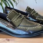 ALDO Black Studded Patent Loafers – Approx. Size 6–6.5 (See Measurements) Photo 0